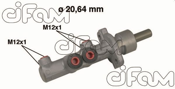 202-493 CIFAM Brake master cylinder SEAT D1: 20,64 mm, Aluminium