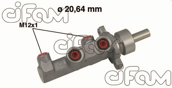 202-524 CIFAM Brake master cylinder FIAT D1: 20,64 mm, Aluminium