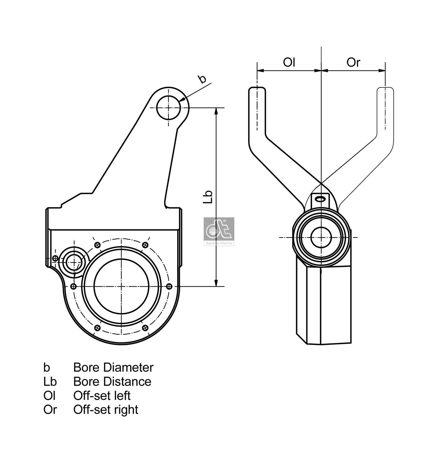 DT Spare Parts 1.18110 Brake Adjuster