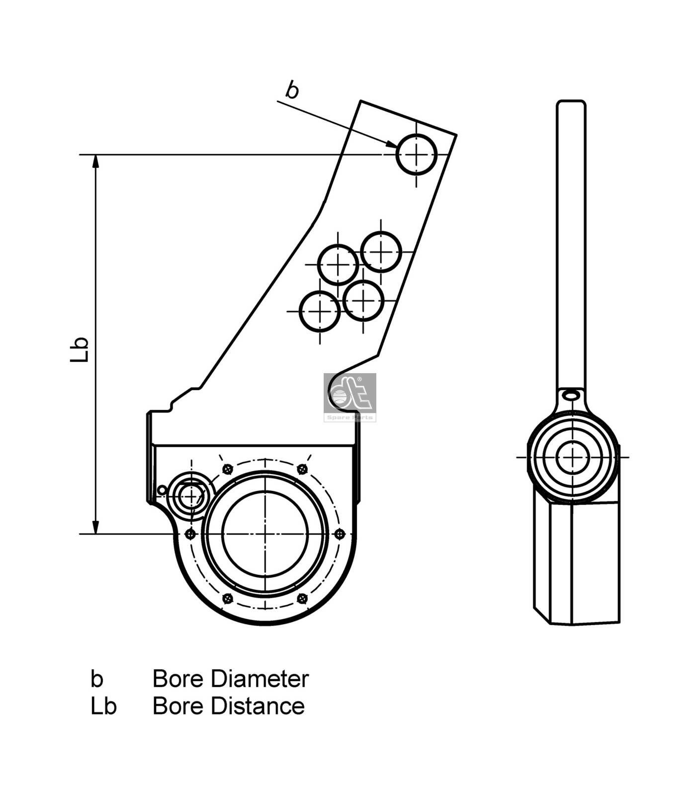 DT Spare Parts Brake Adjuster 1.18624