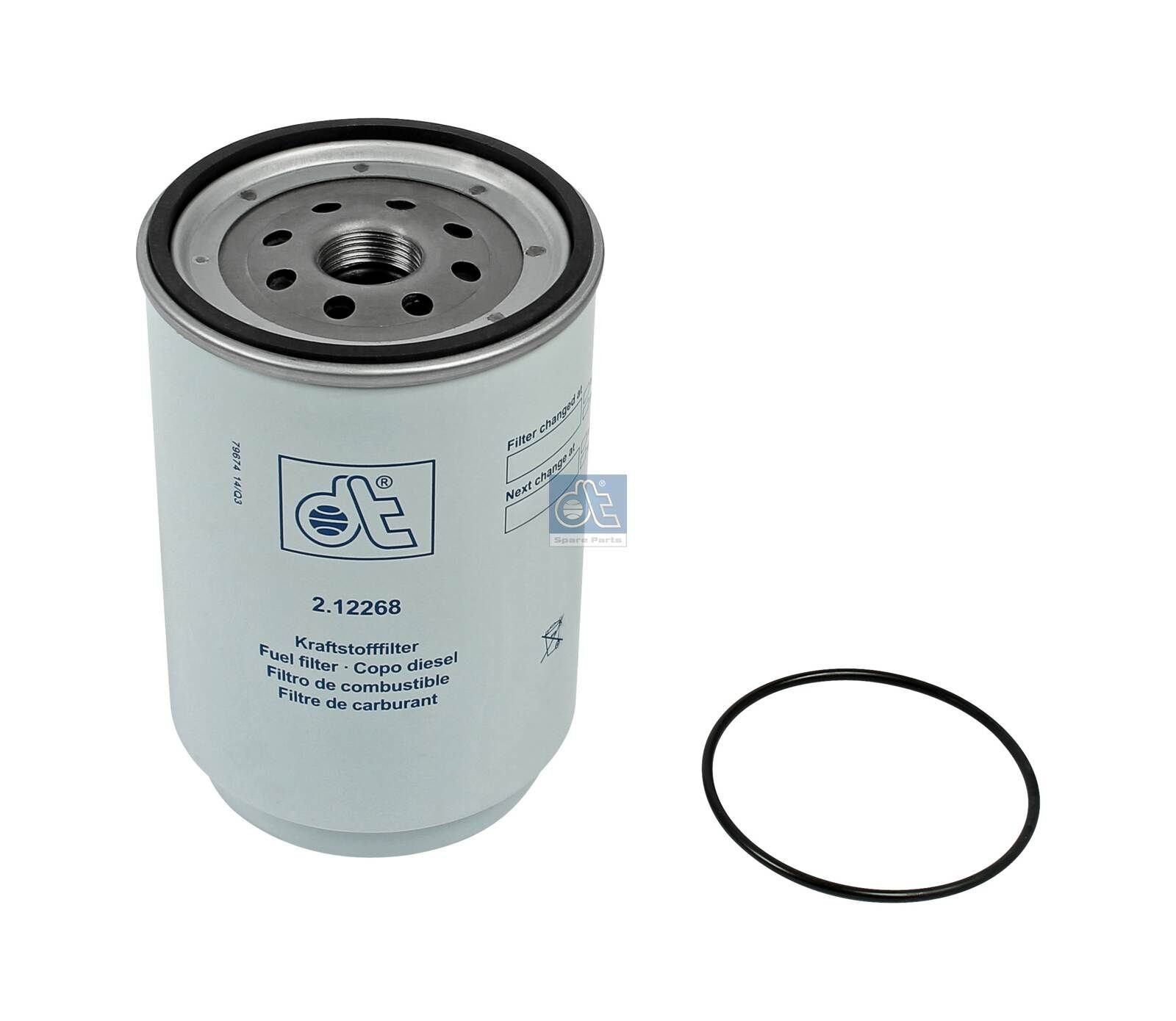 WK 11 001 x DT Spare Parts Spin-on Filter Height: 158mm Inline fuel filter 2.12268 buy