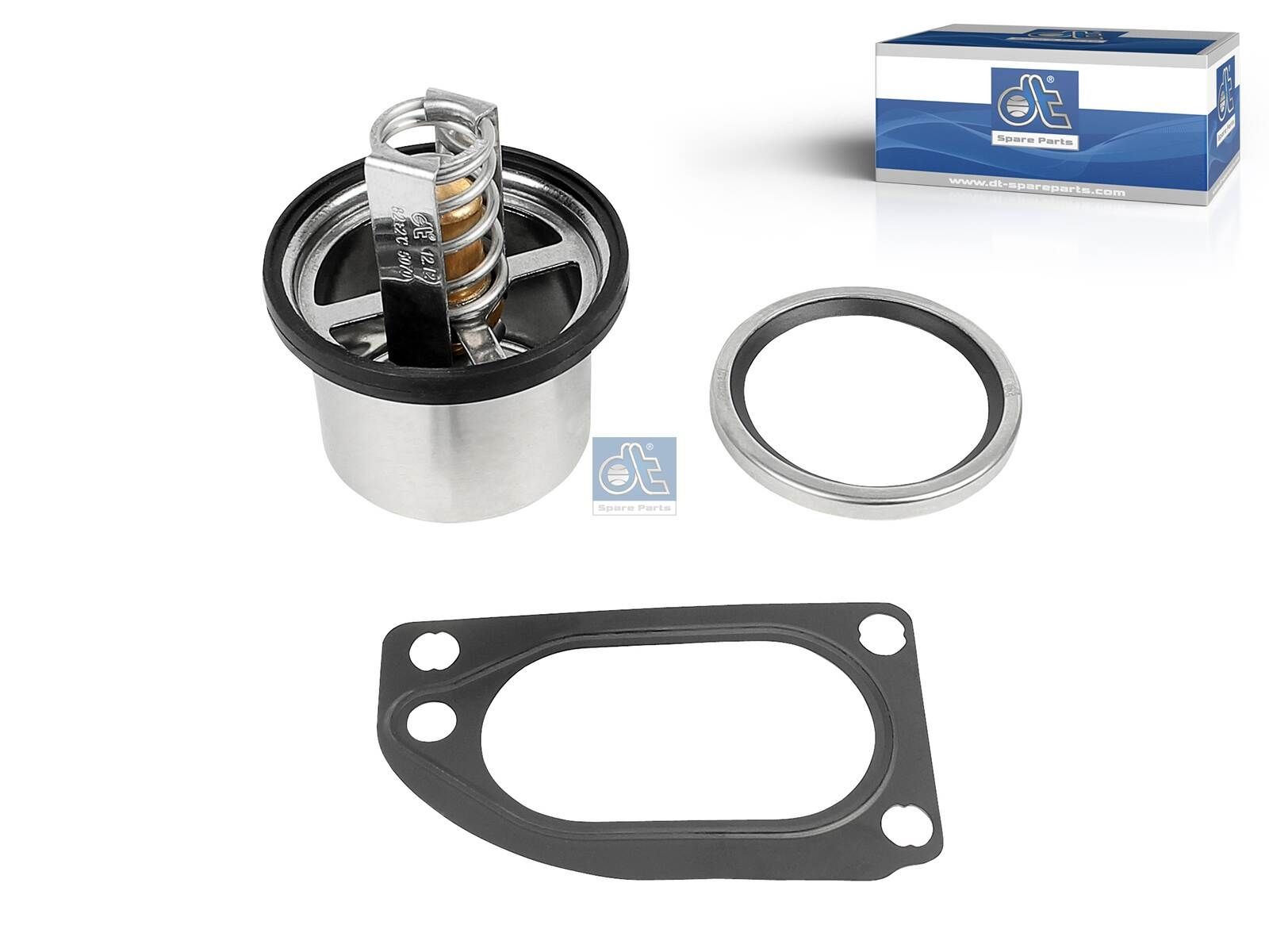 DT Spare Parts Opening Temperature: 82°C, with gaskets/seals Thermostat, coolant 2.91505 buy
