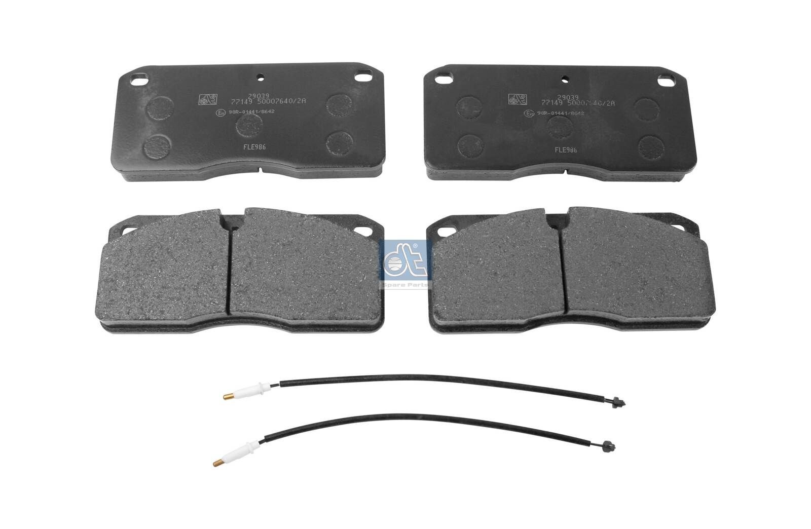 29039 DT Spare Parts Rear Axle Height: 78mm, Width: 175,5mm, Thickness: 22mm Brake pads 2.94070 buy