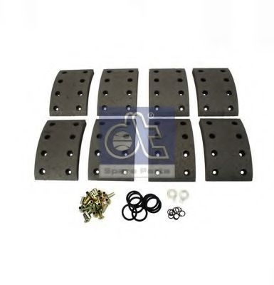 17682 DT Spare Parts 4.91138 Brake Lining Kit, drum brake 3814210210