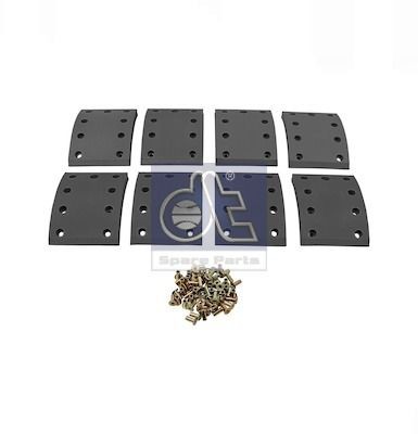 DT Spare Parts 4.91496 Bremsbelagsatz, Trommelbremse für ERF ECT LKW in Original Qualität