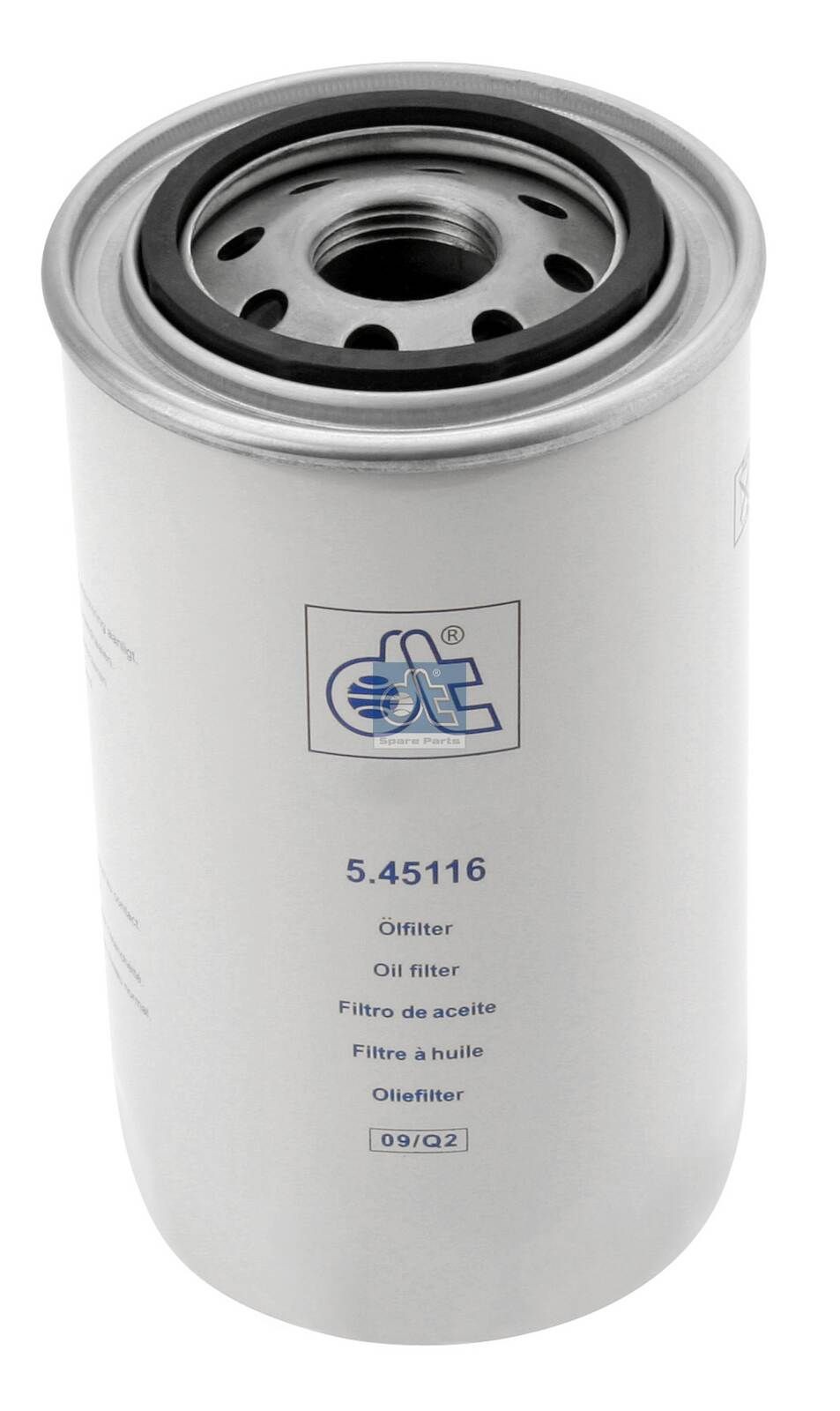 H19W10 DT Spare Parts 5.45116 Oil filter 02943401