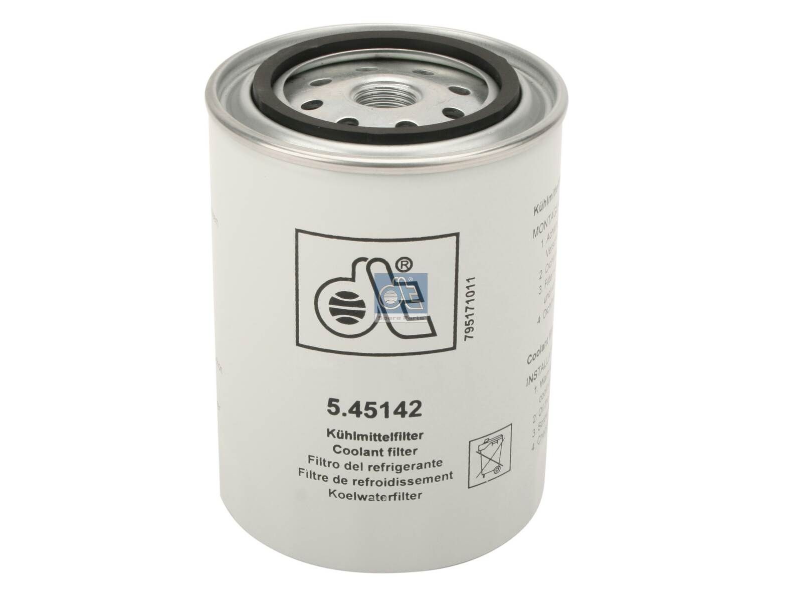 WA 940/18 DT Spare Parts 5.45142 Coolant Filter KW2011