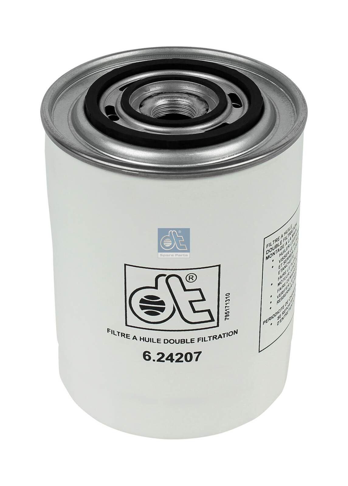 WP 1144 DT Spare Parts 6.24207 Oil filter 9843 2651