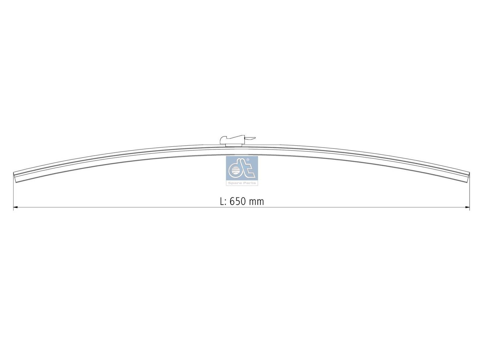 Wipers DT Spare Parts Standard 650 mm, Standard - 6.88007