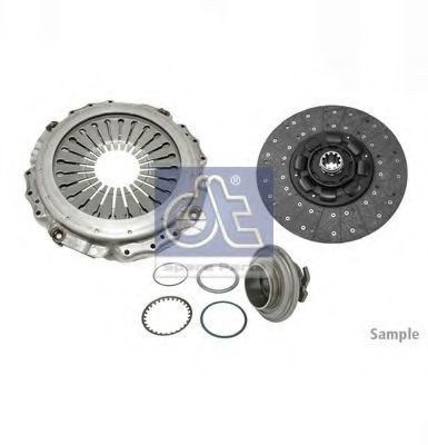 3400 117 001 DT Spare Parts with mounting parts, with clutch release bearing, 430mm Ø: 430mm Clutch replacement kit 6.93019 buy