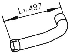 DINEX 47276 Exhaust Pipe 81152040542