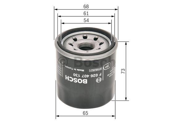 BOSCH F026407130 Engine oil filter M 18 x 1,5, Spin-on Filter