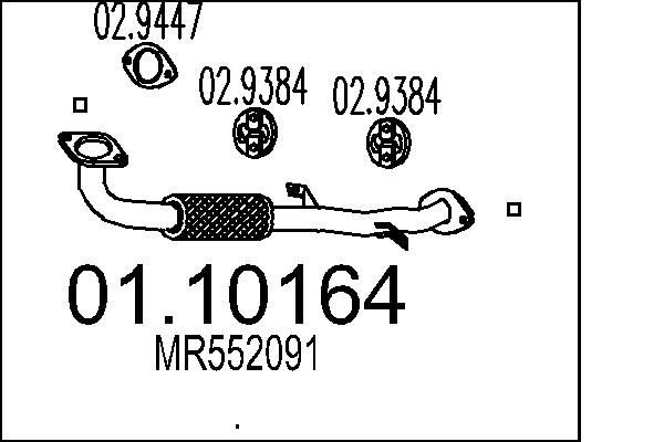 MTS 01.10164 Exhaust Pipe MITSUBISHI experience and price