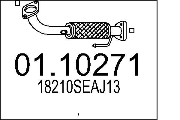 MTS 01.10271 Exhaust Pipe 18210SEAJ13
