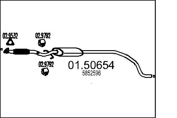 Opel MOVANO Resonator 7349582 MTS 01.50654 online buy