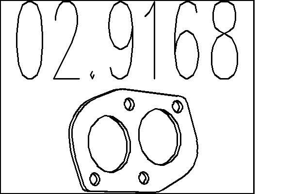 MTS 029168 Exhaust pipe gasket Opel Astra G Saloon 1.8 16V 116 hp Petrol 1998 price