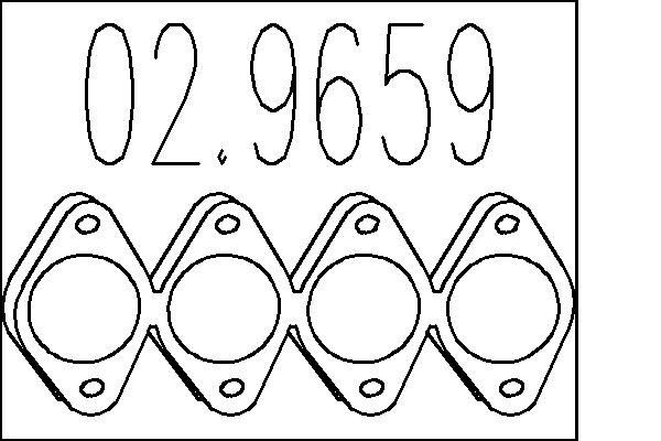 MTS 029659 Exhaust pipe gasket Fiat Punto Mk2 1.2 Natural Power 60 hp Petrol/Compressed Natural Gas (CNG) 2003 price