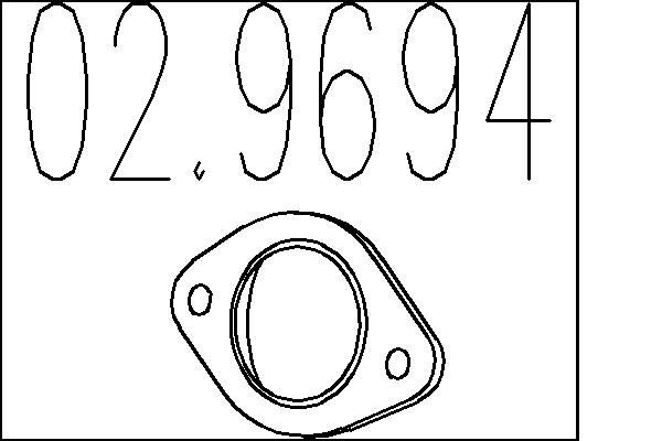 Exhaust gaskets MTS - 02.9694