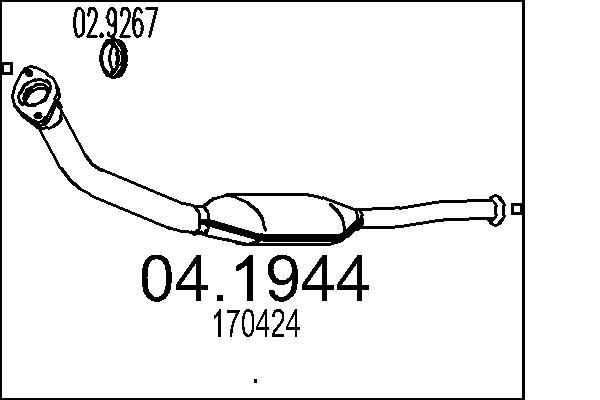 MTS 04.1944 Gasket, fuel pump 170 424