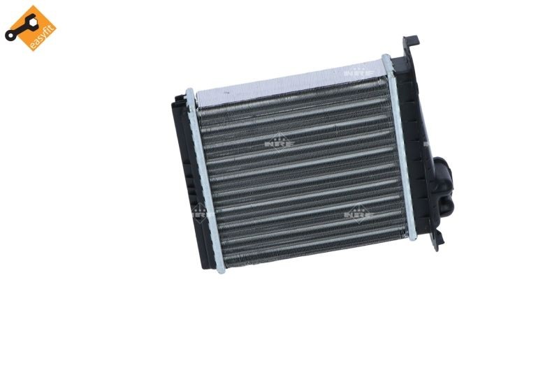 NRF 589563 Engine radiator Aluminium, 810 x 716 x 48 mm, with bracket, Brazed cooling fins