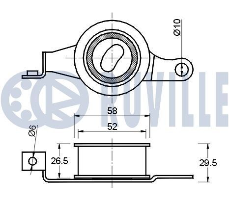 RUVILLE 72,00 mm Wheel hub bearing 5469 buy