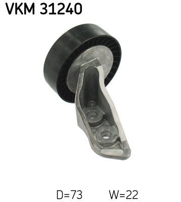 Great value for money - SKF Deflection / Guide Pulley, v-ribbed belt VKM 31240