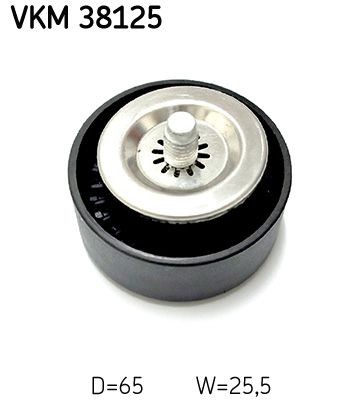 Jeep Deflection / Guide Pulley, v-ribbed belt SKF VKM 38125 at a good price
