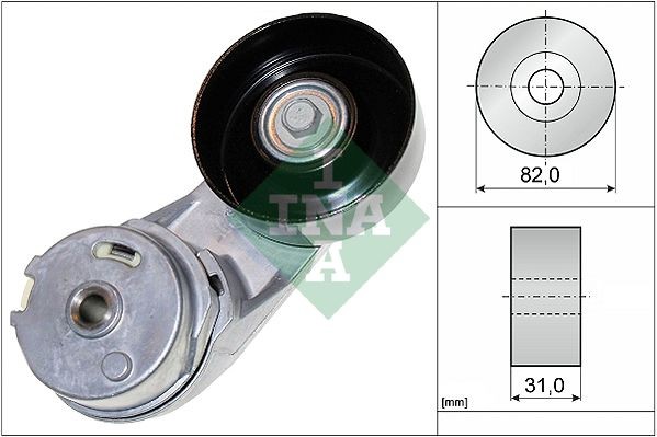 534 0372 10 INA Drive belt tensioner SAAB 82 mm x 31 mm