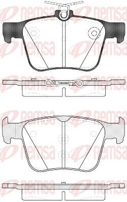 Volkswagen TOURAN Set of brake pads 7428418 REMSA 1516.10 online buy