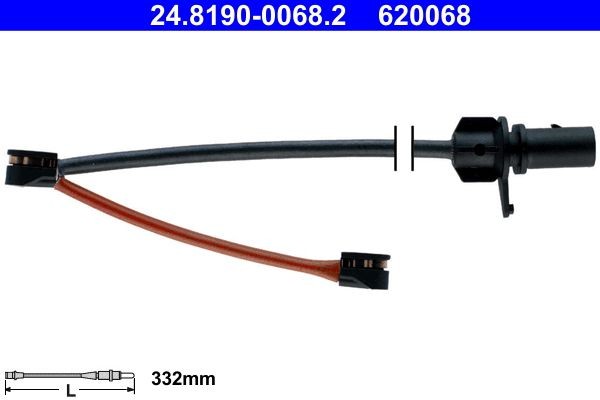 OEM-quality ATE 24.8190-0068.2 Warning contact, brake pad wear