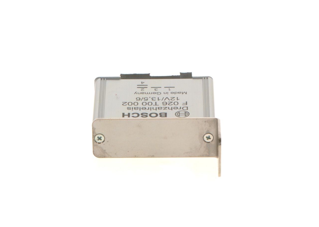 BOSCH F026T00002 Relay 12V, 2,5A, 4-pin connector