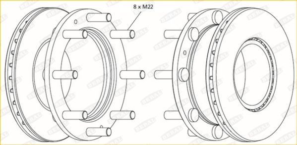BERAL Brake rotors BCR308A