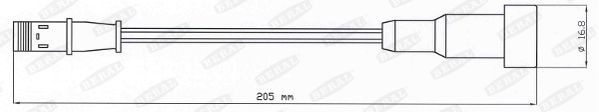 BERAL UAI206 Warnkontakt, Bremsbelagverschleiß für MAN F 2000 LKW in Original Qualität