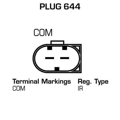 DELCO REMY DB9200 Alternators 12V, 150A, Plug644, Ø 52 mm, with integrated regulator, Remy Remanufactured
