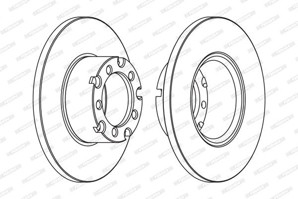 Buy FERODO Brake Disc FCR116A for MERCEDES-BENZ at a moderate price