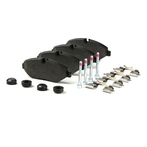 FERODO 29192 Disc pads prepared for wear indicator, with brake caliper screws, with bracket, with accessories