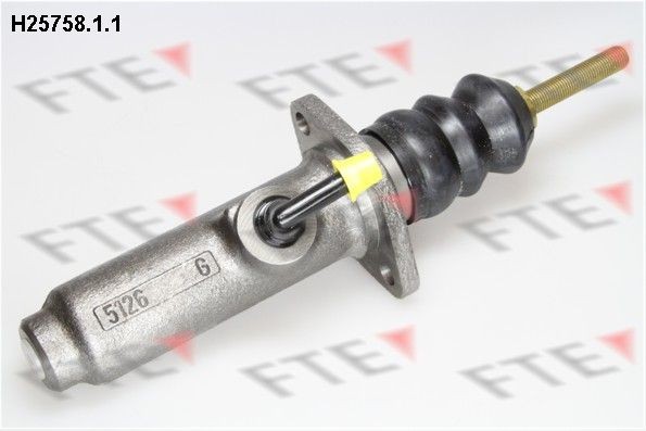 S5126K FTE Number of connectors: 1, Bore Ø: 9 mm, Piston Ø: 25,4 mm, with protective cap/bellow, with elbow fitting, with piston rod, Grey Cast Iron, 1/2