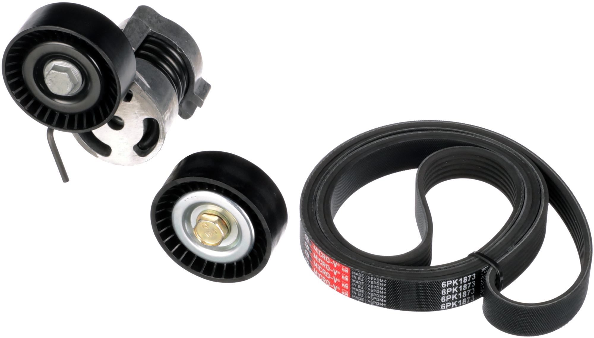 K116PK1873 V-ribbed belt kit GATES 7884-22366 review and test