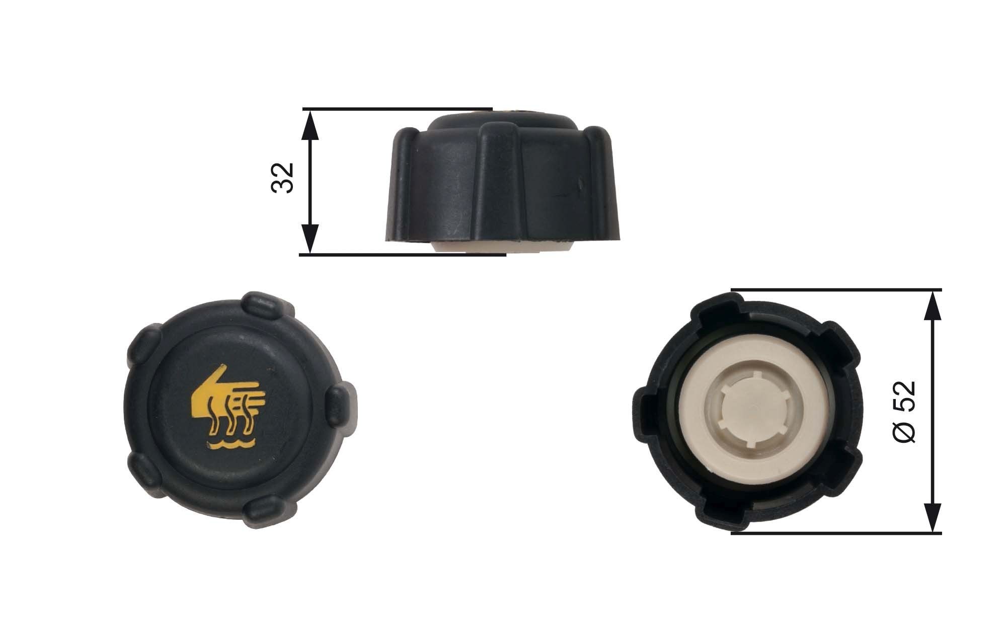 Great value for money - GATES Expansion tank cap RC223