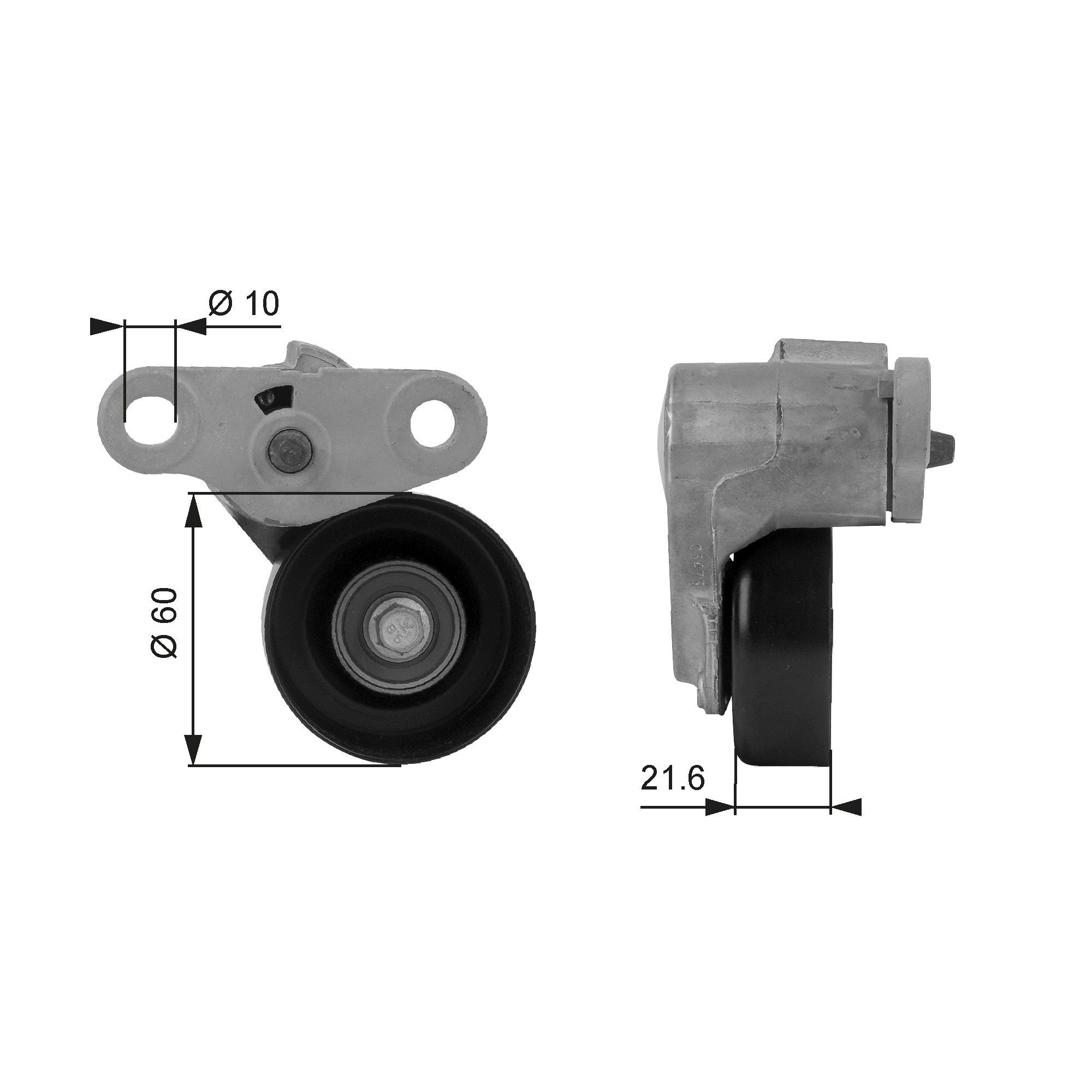 Chevrolet AVALANCHE Tensioner pulley GATES T38159 cheap