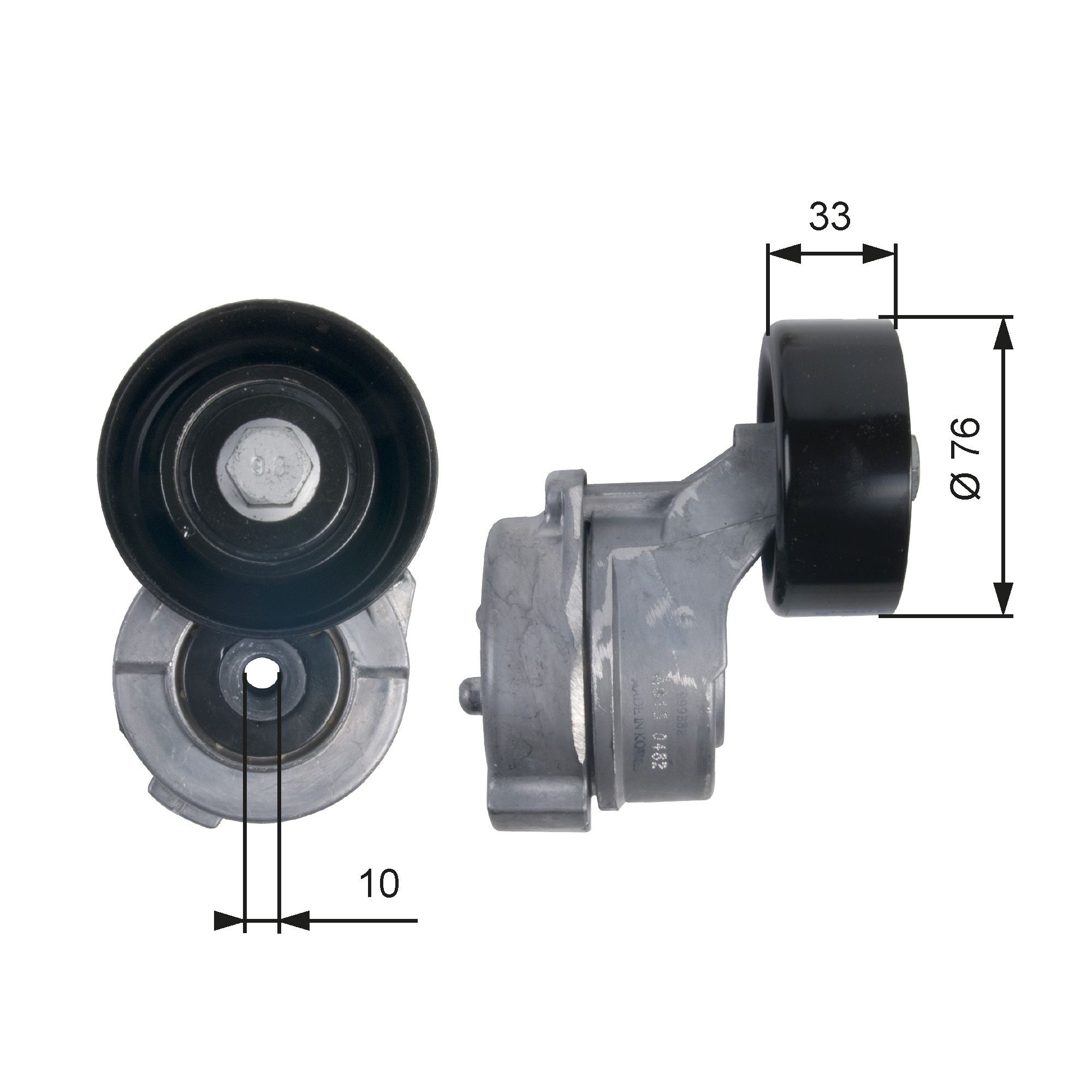 GATES T39134 Tensioner pulley PowerGrip™