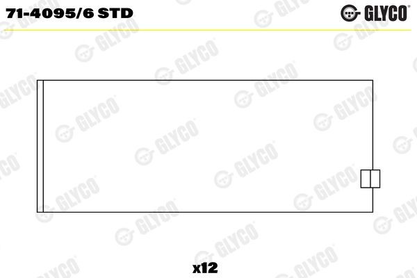 71-4095/6 STD GLYCO Pleuellager IVECO Trakker