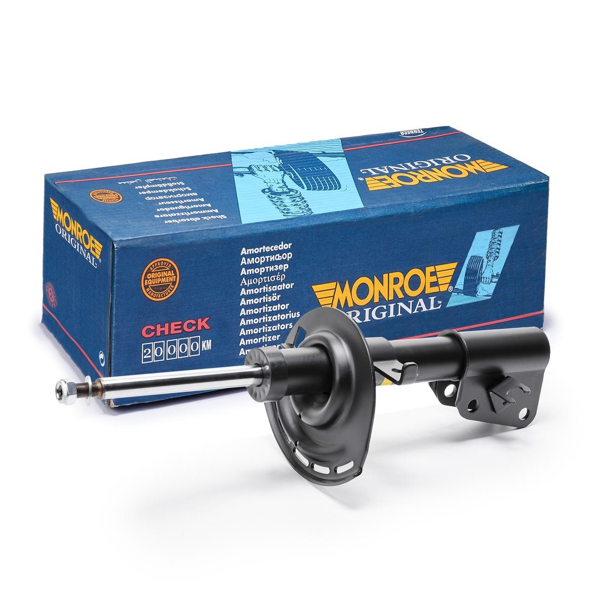 MONROE G7281 Shock absorber Gas Pressure, Twin-Tube, Suspension Strut, Top pin, Bottom Clamp