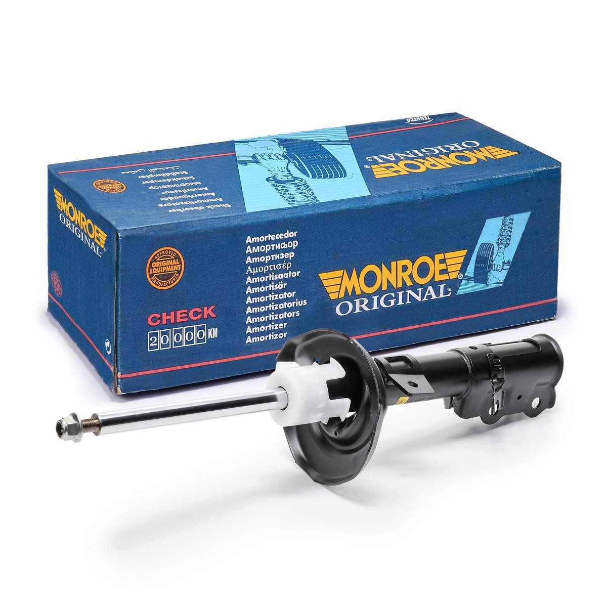 MONROE G7304 Shock absorber Gas Pressure, Twin-Tube, Suspension Strut, Top pin, Bottom Clamp