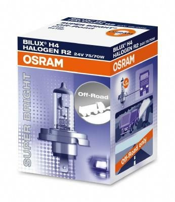 R2 OSRAM ORIGINAL SPECIAL R2 (Bilux) 24V 75/70W P45t, 3200K, Halogen, not permitted in the area of the StVZO High beam bulb 64199 buy