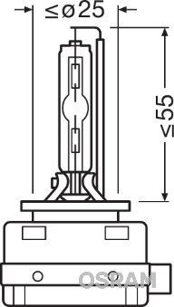 OSRAM | Крушка с нагреваема жичка, фар за дълги светлини 66140CLC