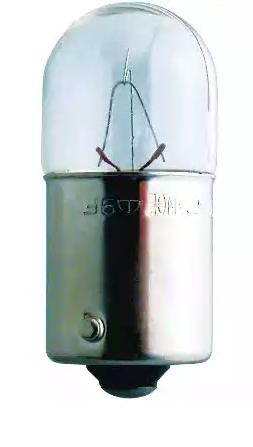 PHILIPS 13814B2 Bulb, licence plate light 24V 10W, R10W, Ball-shaped lamp, BA15s