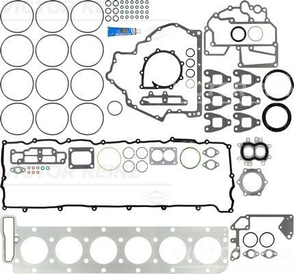 REINZ with crankshaft seal, with valve stem seals, with cylinder sleeve ring, without oil sump gasket Engine gasket set 01-37180-01 buy