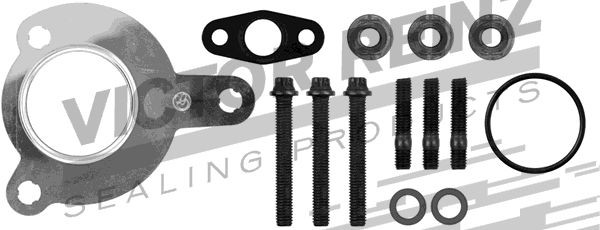 24 418 170 REINZ 041006001 Mounting kit, charger Opel Astra G Saloon 2.2 DTI 117 hp Diesel 2002 price