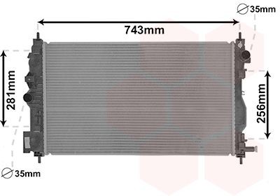 VAN WEZEL Aluminium, 680 x 394 x 26 mm, Brazed cooling fins Radiator 37002599 buy
